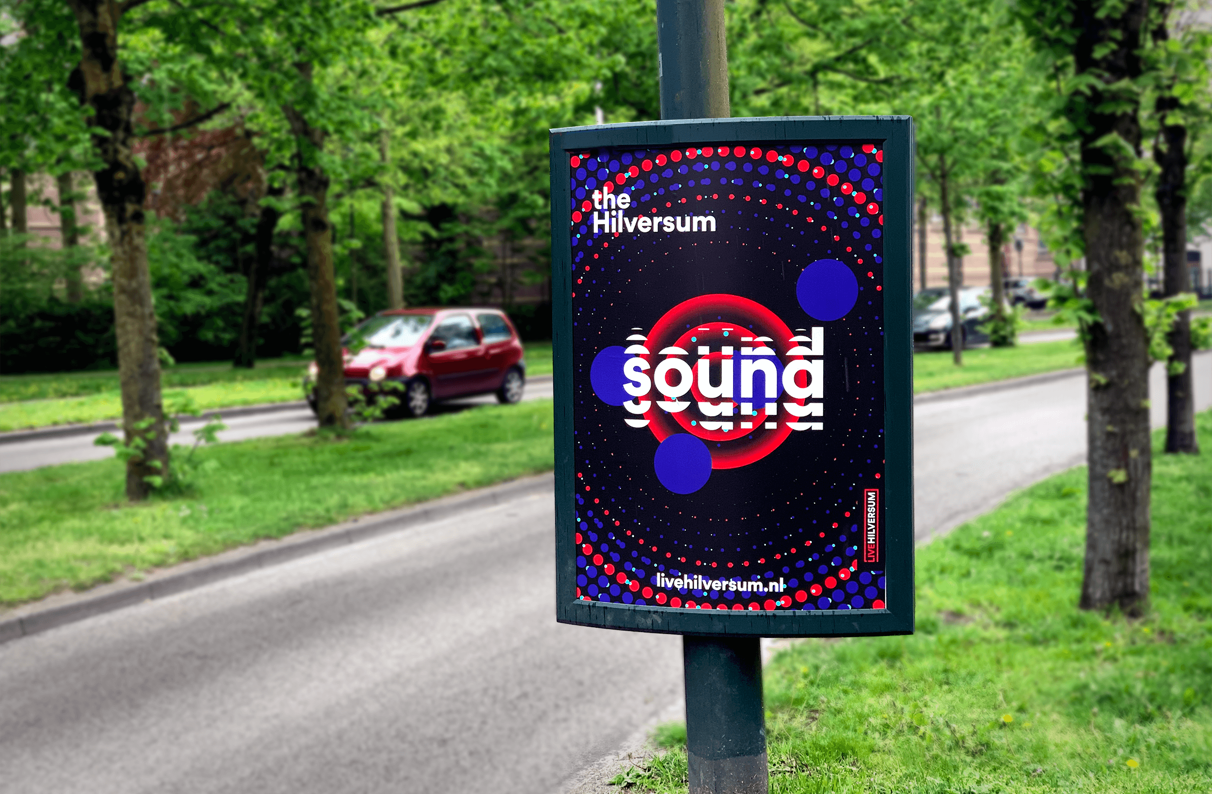 A0 bord The Hilversum Sound Campagne Hilversum